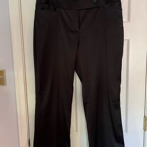 Nine West Satin Black Flare Women's Pants